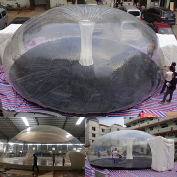 Transparent PVC air pumped up bubble event tent