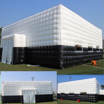  White Square Inflatable Music Dance Bar Tent For Events	