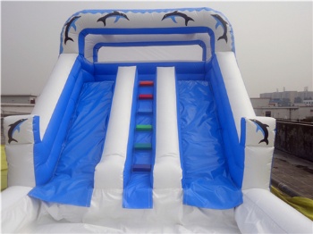  Inflatable Ocean Wave Slide With Pool	