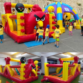  Kids Angry Bird Theme Park Inflatable Isreal	