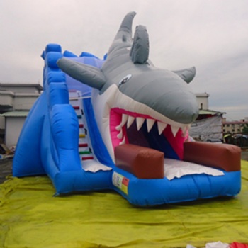  Inflatable Shark Slide Theme Park Italy	