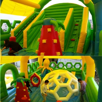  Chrldren Perfect Outdoor Inflatable Playground With Roof	