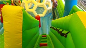  Chrldren Perfect Outdoor Inflatable Playground With Roof	