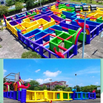  outdoor inflatable Maze Playground	