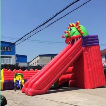  Animal inflatable dragon water pool slide	