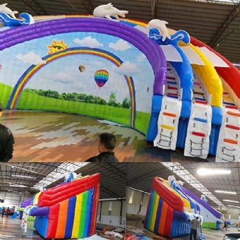  Giant inflatable Rainball water pool slide	