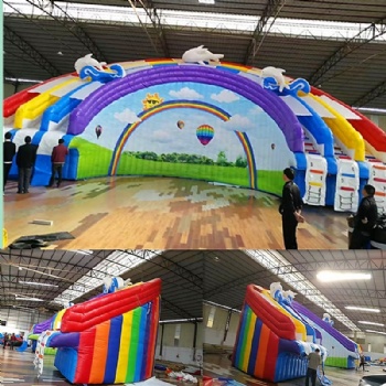  Giant inflatable Rainball water pool slide	