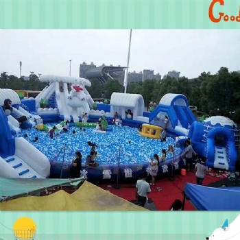 Freoen Inflatle water pool slide