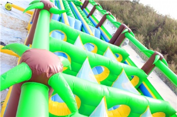  100m 10 Sections Inflatable Forest Theme Funland	