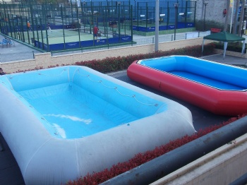  Inflatable Square Water Pool For Volleyball Spain	