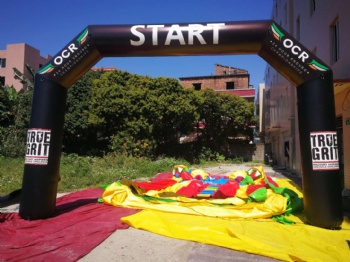  Jumbo Inflatable race arch with printed logo	
