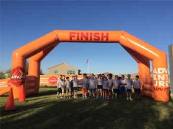 Custom 10ft Inflatable start-finish line race archway for home run