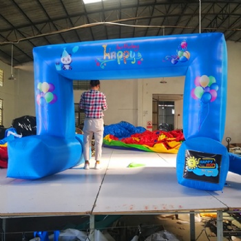  Custom Cheap Infaltable Birthday Arch For Kids Birthday Party	