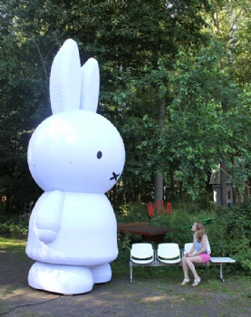  Custom 5m Cute Rabbit Animal Inflatable Bunny Easter For Sale	