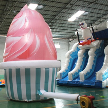 Custom Big icecream,inflatable icecream for promotions