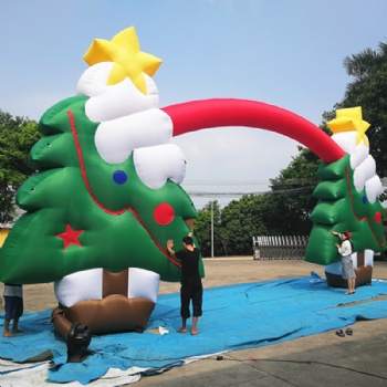  Christmas tree arch Inflatable for event	