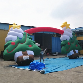  Christmas tree arch Inflatable for event	