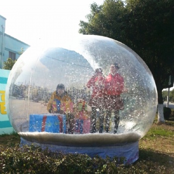 Custom Backdrops Inflatable Snowball For Christmas Party