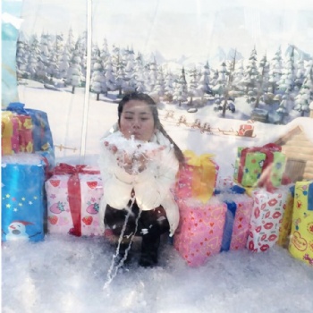  Custom Backdrops Inflatable Snowball For Christmas Party	