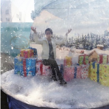  Custom Backdrops Inflatable Snowball For Christmas Party	