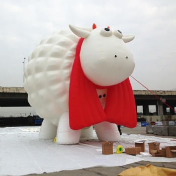  Inflatble animal cartoon sheep for industrial promotions	