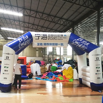  Inflatable Obstacle Course Race Arch With Logo Printed Logo	