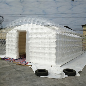  Custom Design Arch Roof Airight Tent With Clear Washable Cover	