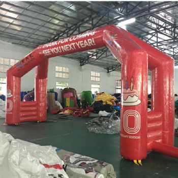  Extra-stable With Sponsor Logo Inflatable Gateway For Half Marathon	