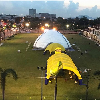  Glowing Commercial Heavy Duty Dome Building For Minion Theme Park	