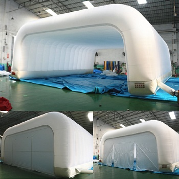  Custom Size White Foldable Stage With Flat Roof	