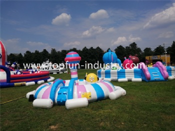  Industrial Kids Inflatable Summer Carnival Aerospace Theme Park Amusement Park	