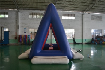  Outdoor portable PVC kids water floating swing game inflatable for entertainments	