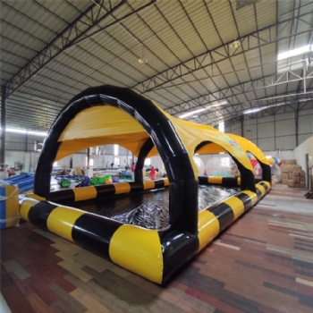  Kids inflatable water pool with roof cover tent	