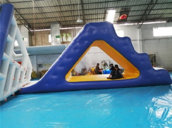  PVC water floating platform inflatable aqua tower slide for sport	