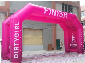  Double-leg sturdy inflatable arches for run race with printed logo	