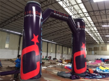  Inflatable Castle Shaped Bottle Arch With Printed Logo	