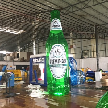  5m Glowing Inflatable beer or drink bottles for promotions	