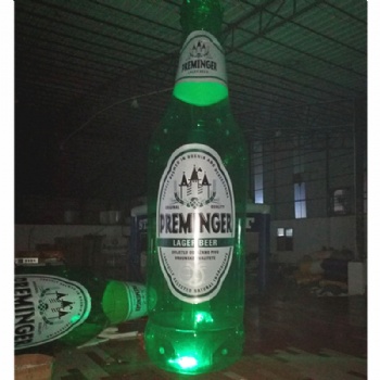  5m Glowing Inflatable beer or drink bottles for promotions	