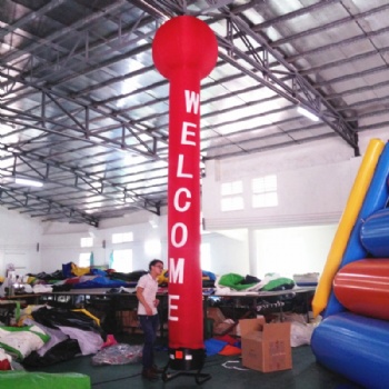  Inflatable balloon air dancer with welcome banner	